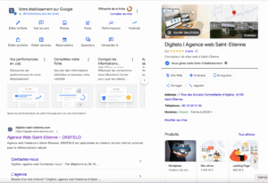 Fiche Google Business Profile complètées avec les informations essentielles NAP (nom, adresse, téléphone) Fiche Google Business Profile